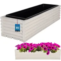 KOTARBAU Blumenkasten 64 x 20 cm Weiß