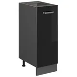 Vicco Apothekerschrank R-Line, Schwarz 30 cm ohne Arbeitsplatte