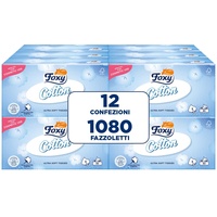 Foxy Cotton Taschentücher in Box | 12 Box mit 90 Taschentüchern 3-lagig | 100% FSC®-zertifiziertes Papier | 100% recycelbare Verpackung