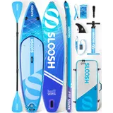 SLOOSH Premium Sup Board, Aufblasbares Stand Up Paddling Board, Extra-Langes 11'6" Paddleboard mit Zubehör, rutschfestem Deck, Tragetasche & Pumpe, Rapids SUP für Jugendliche & Erwachsene, Blau