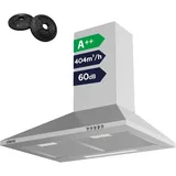 Ciarra CBCS6201 Wandhaube 60 cm Silber