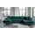 miuform Wohnlandschaft mit Schlaffunktion Scandic Lagom ¦ türkis/petrol ¦ Maße (cm): B: 312 H: 90