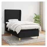 vidaXL Boxspringbett 100 x 200 cm Schwarz