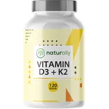 naturally Vitamin D3 + K2 120 St Presslinge