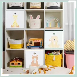 Relaxdays Faltbox 30 x 30 x 30 cm 3-tlg. mehrfarbig