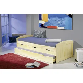 Interlink Funktionsbett Marinella 90 x 200 cm Kiefer massiv natur beige