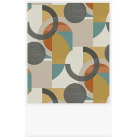 NEXT Retro Shapes Geo Vliestapete 10 m x 0,53 m 1 St orange