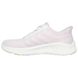 SKECHERS Go Walk Now White Textile / Pink Trim 36