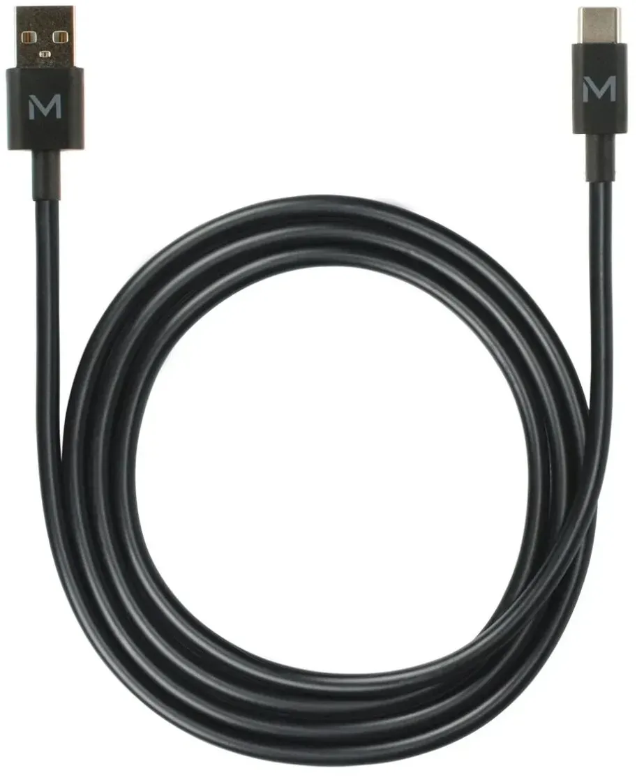 Mobilis 020013 USB Kabel 1 m USB A USB C 0,48 Gbit/s 10 W Schwarz