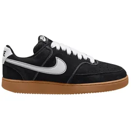 Nike Court Vision Low Herren Black / White / Gum Medium Brown 44