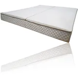 AQUA ROYAL Wasserbetten Bezug rundum Frottee Baumwolle Softside Auflage 2-teilig 160x200 cm