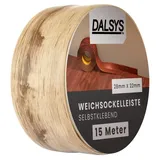 Dalsys Weichsockelleiste selbstklebend 15m Gebleichte Eiche Fußbodenleiste