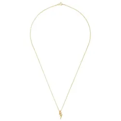 Gemshine Kette mit Anhänger 'BLITZ' gold coloured Hellbraun Damen 