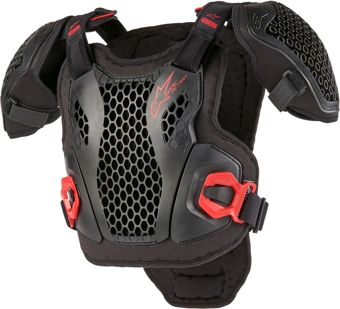 Alpinestars Bionic Action Jugend Brustpanzer, schwarz-rot, Größe L XL