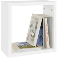 vidaXL Wandregal 30 x 15 x 30 cm Weiß
