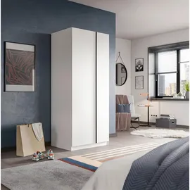 Livetastic Drehtürenschrank OAKLAND 80 x 183 x 53 cm Weiß