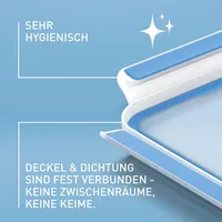 Emsa Frischhaltedose rund blau 21,8 cm 2,6 l