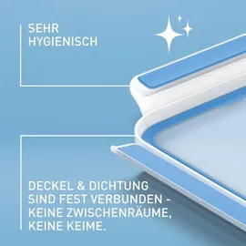 Emsa Frischhaltedose rund blau 21,8 cm 2,6 l