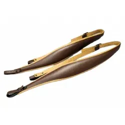 Luxus-Harmonikariemen Braun/Beige