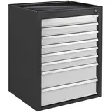 Proregal Kobra Schubladenschrank 90 x 71 x 55 cm Anthrazitgrau/Lichtgrau
