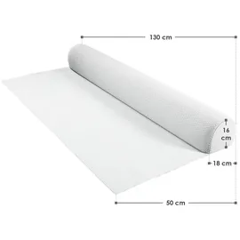 Juskys Rausfallschutz Weiß, Textil, 18x130 cm, Kindersicherheit