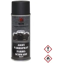 Max Fuchs Farbspray Army schwarz matt 0,4 l