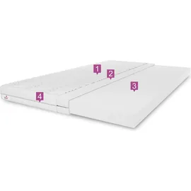 marpur Matratzentopper TOP5 mittelhart H3 120 x 200 cm schwarz