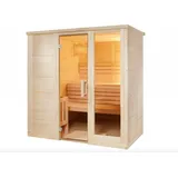 Sentiotec Komfort Small Massivsauna aus Fichte Saunakabine ca. 208x158x204 cm