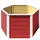 Weka Hochbeet Element 120 x 120 x 69 cm Rot