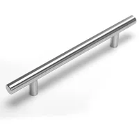 Goldenwarm 10 Stück Küchengriffe Schrank Schublade Türgriff Stangengriff LS201BSS128 Bohrlochabstand 128mm Edelstahl Küchenschrank Möbelgriffe Kleiderschrank Zieht Griffe