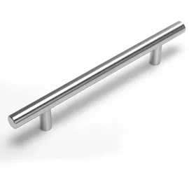 Goldenwarm 10 Stück Küchengriffe Schrank Schublade Türgriff Stangengriff LS201BSS128 Bohrlochabstand 128mm Edelstahl Küchenschrank Möbelgriffe Kleiderschrank Zieht Griffe
