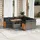 vidaXL Garten-Lounge-Set 9-tlg. grau