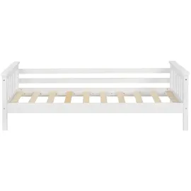 [en.casa] Kinderbett Nuuk 70 x 140 cm Kiefer massiv weiß