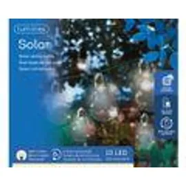 Lumineo Solarleuchte Kunststoff L.450cm 10x5 LED transparent/warm weiß