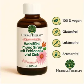 herbal therapy deutschland Herbal Therapy Wohlfühl Imuno-Sirup Echinacea Zink 200 ml