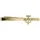 Ostsee-Schmuck Krawattennadel OSTSEE-SCHMUCK "Ostsee-Schmuck Krawattenhalter Hiddensee 15 x 13 mm", gelb, Krawattennadeln, Herren, Gelbgold 333