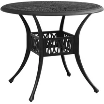 vidaXL Gartentisch 90 x 90 x 74 cm Schwarz