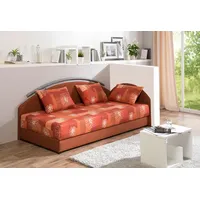 MAINTAL Polsterliege, mit Bettkasten orange