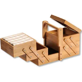 KESPER Nähkästchen braun Bambus H. 19 cm - Braun