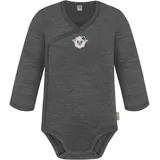 normani Outdoor Sports Baby Merino Wickelbody Langarm Kaitaia in Anthrazit | Gr.: 68