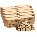 Neandertaler Feuer Kaminholz Brennholz Eichenholz Grillholz Hartholz Eichen Feuerholz Holz, 300 kg 300 kg