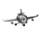 Formano Metall Standuhr Flugzeug 40 x 17 cm 3D Metall Uhr Silber XL Dekoration | Wohnzimmer Vintage Flugzeug-Deko |Quarzuhrwerk Handgefertigt Clock Groß
