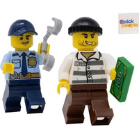 LEGO Stadt: Polizistin Minifigur jagender Dieb