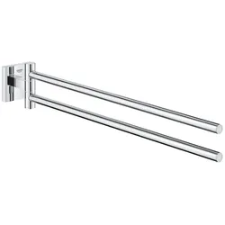 GROHE Start Cube Doppel-Handtuchhalter, schwenkbar, Accessoires, chrom