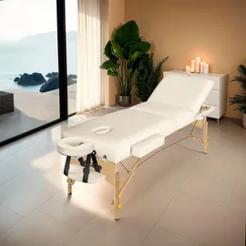 Tectake tectake® Massageliege-Set, Breite 70 cm, Polsterung 10 cm, mit Holzgestell, 218 x 102 x 90 cm