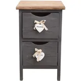 Mobili Rebecca Nachtschrank Rebecca 25 x 41 x 41 cm Grau
