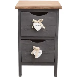 Mobili Rebecca Nachtschrank Rebecca 25 x 41 x 41 cm Grau
