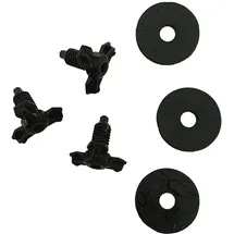 O'Neal | Mountainbike-Helm-Ersatzteile | Enduro Motorrad | Ersatzschrauben 3er-Set Schwarz für alle MX, MTB & Fullface Helme exkl. Sierra Helm | Break Away Visor Screw Set | Schwarz | One Size