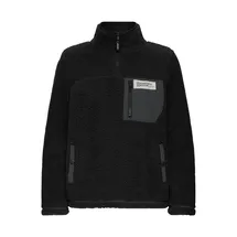 Oxmo Plüschjacke OXAbby in schwarz | Gr.: XL