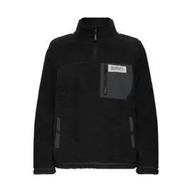 Oxmo Plüschjacke OXAbby in schwarz | Gr.: XL